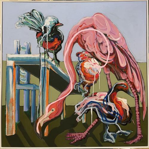 Birdsong 94x94cm $1500