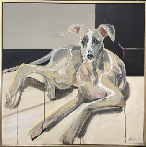 Puppy Love 79x79cm $1000