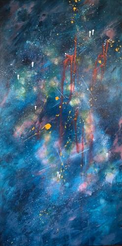 Galaxy Unknown 153x77cm $1000  Professionally Framed