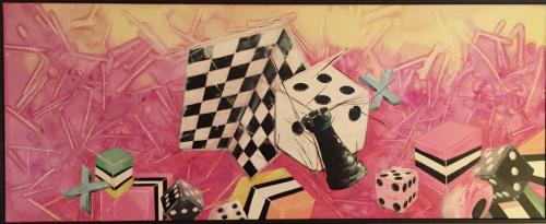 Liquorice Allsorts 155x63cm $1000  Professionally Framed