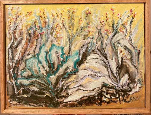 Kangaroo Paw Field 43x33cm $150