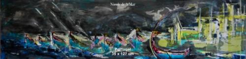 Portuguese Boats 35x127cm $500 