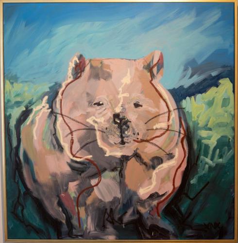 Wombat-94.5x94.5cm-$2000